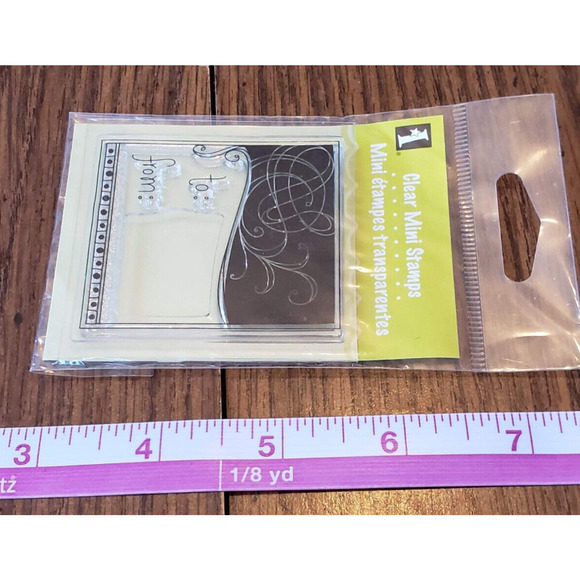 New Clear Mini To From Dimensions Crafts Calligraphy Stamp - Picture 3 of 4